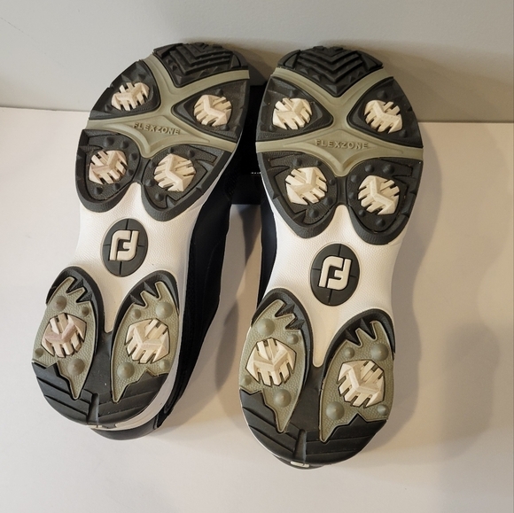 FootJoy FJ Athletics Men Golf Shoes 56816 Black Size‎ 10.5 M Spikeless main image 6